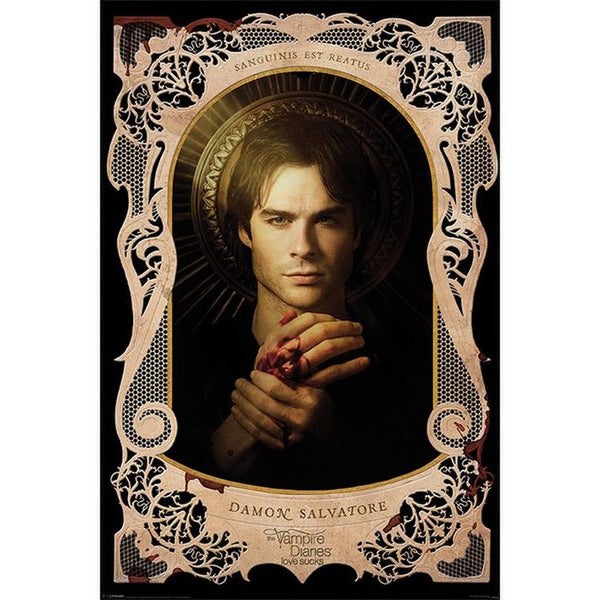Vampire Diaries Damon Salvatore - 24 x 36 Inches Maxi Poster