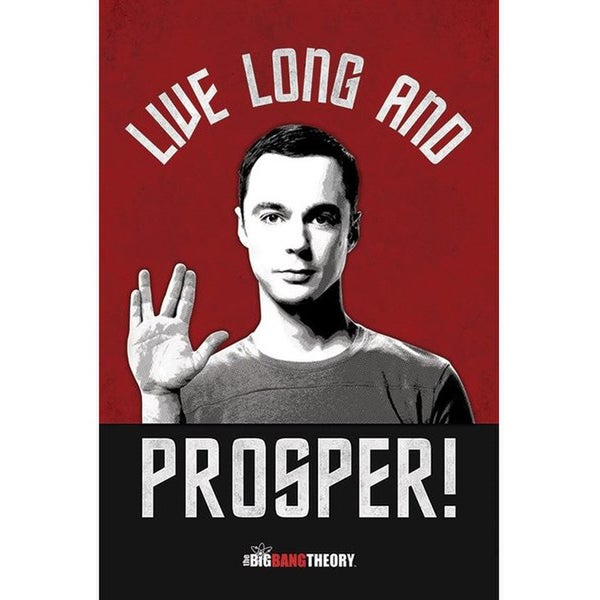 Big Bang Theory Live Long And Prosper - 24 x 36 Inches Maxi Poster