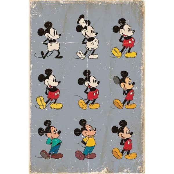Disney Mickey Mouse Evolution - 24 x 36 Inches Maxi Poster
