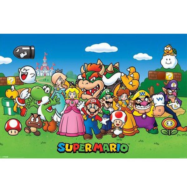Nintendo Super Mario Characters - 24 x 36 Inches Maxi Poster