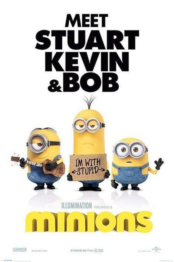 Minions Im With Stupid - 24 x 36 Inches Maxi Poster