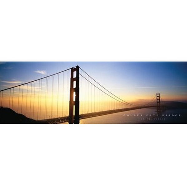 San Francisco Golden Gate Bridge - 12 x 36 Inches Midi Poster