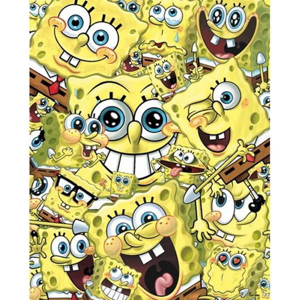 Spongebob Squarepants Faces - 16 x 20 Inches Mini Poster