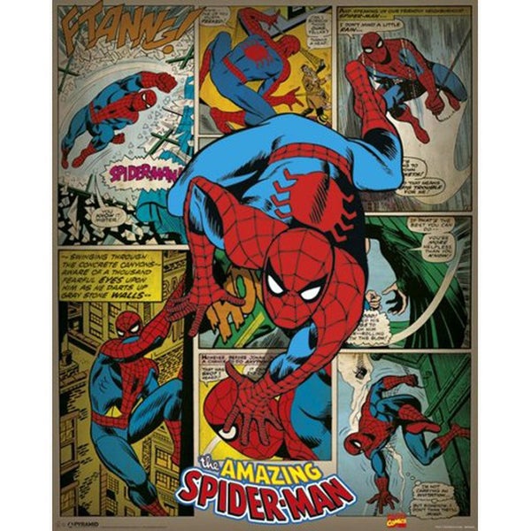 Marvel Comics Spider-Man Retro - 16 x 20 Inches Mini Poster