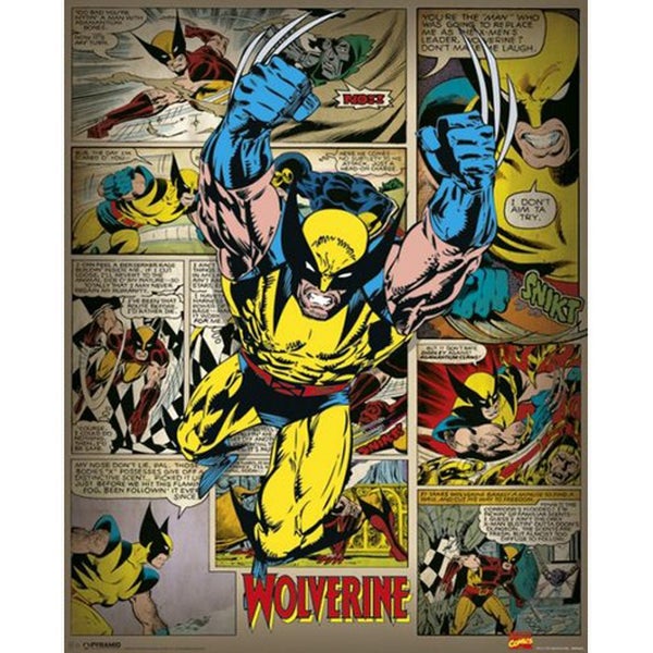 Marvel Comics Wolverine Retro - 16 x 20 Inches Mini Poster