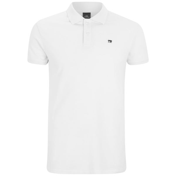 Scotch & Soda Men's Garment Dyed Polo Shirt - White