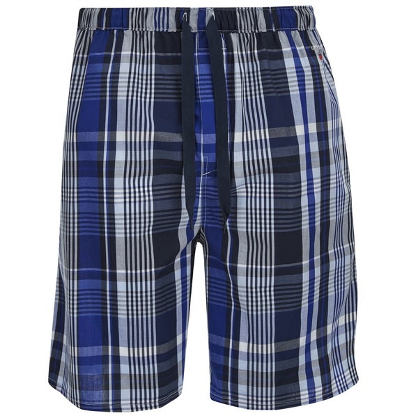 GANT Men's Checked Pyjama Shorts - Navy