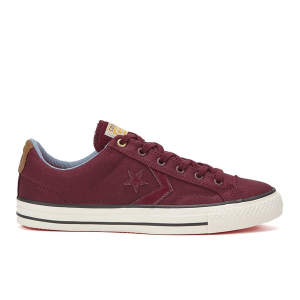 Converse CONS Men's Star Player Workwear Canvas Trainers - Deep Bordeaux/Rubber/Egret