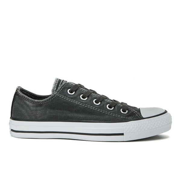 Converse Women's Chuck Taylor All Star Black Wash Canvas Ox Trainers - Stormwind