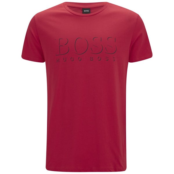 BOSS Hugo Boss Men's Large Logo Crew Neck T-Shirt - Red