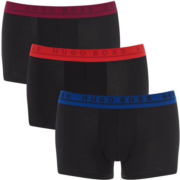 BOSS Hugo Boss Men's 3 Pack Trunk Boxer Shorts - Black