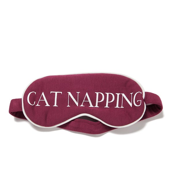 Wildfox Women's Cat Napping Eye Mask - Bordeaux