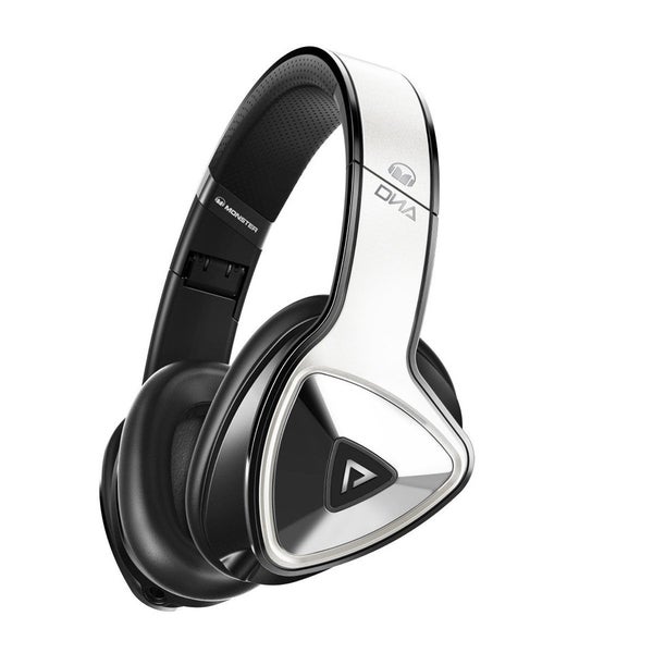 Monster DNA Pro On-Ear Headphones with Apple ControlTalk - White Tuxedo