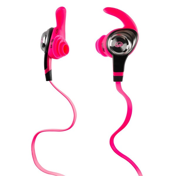 Monster iSport Intensity Earphones - Neon Pink