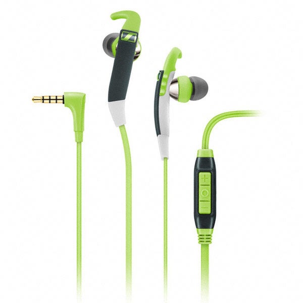 Sennheiser CX 686G Sports Earphones Inc In-Line Remote & Mic - Green/Grey