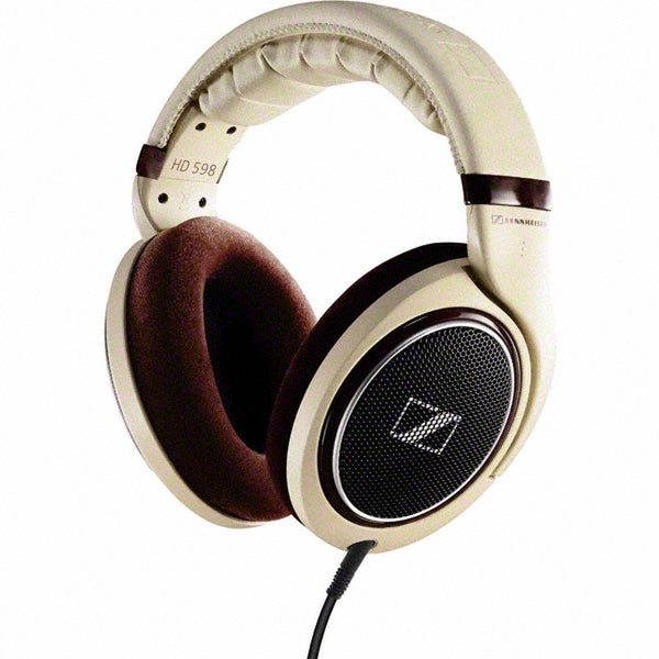 Sennheiser HD 598 Over Ear Headphones - Cream/Brown