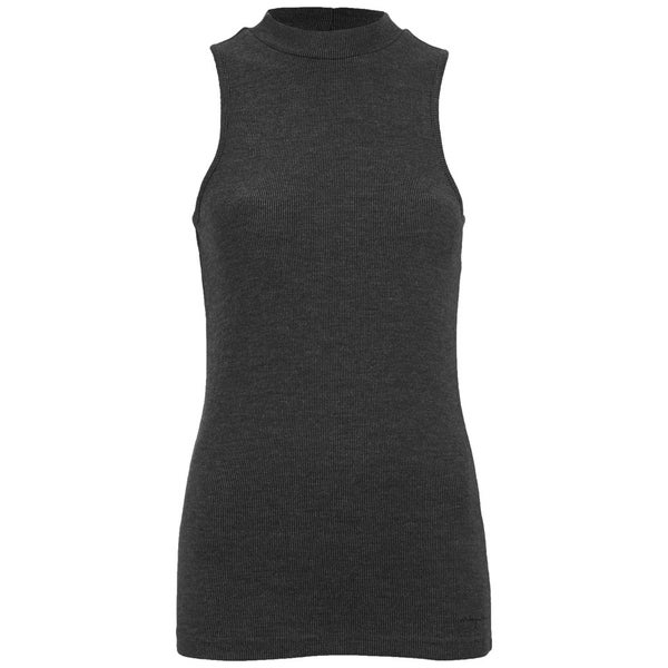 ONLY Women's Brooks Rib Turtleneck Top - Dark Grey