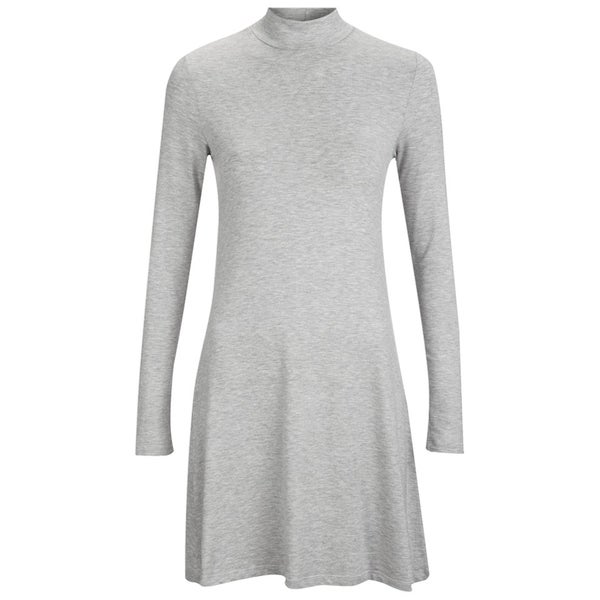 ONLY Women's Highneck Dress - Light Grey