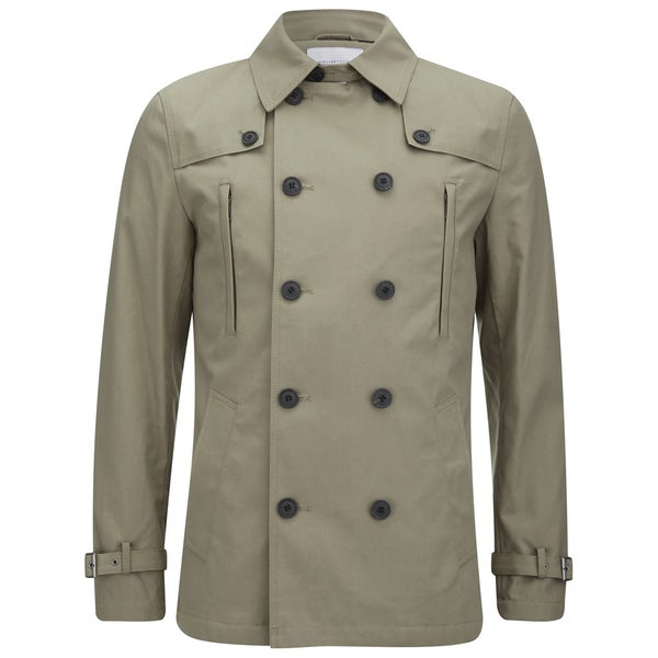 Selected Homme Men's Shbowery Double Breasted Trench Coat - Sand