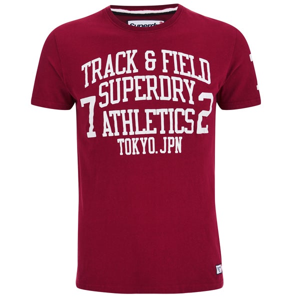 Superdry Men's Trackster T-Shirt - Rich Burgundy