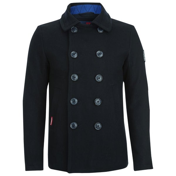Superdry rookie pea coat navy sales
