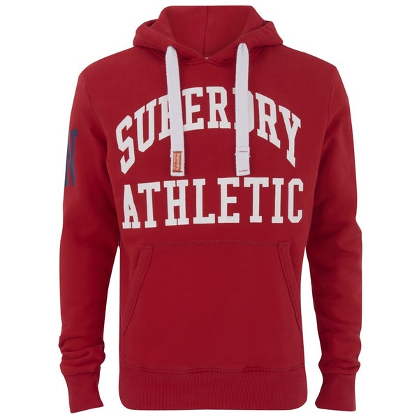 Superdry Men's Xl Athletic Hoody - Indiana Red