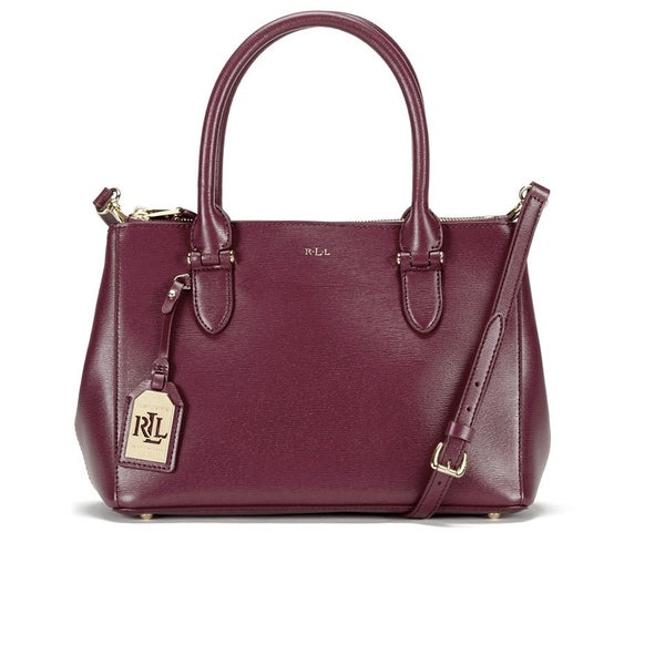 Lauren Ralph Lauren Women's Newbury Double Zip Shopper Bag - Rosewood