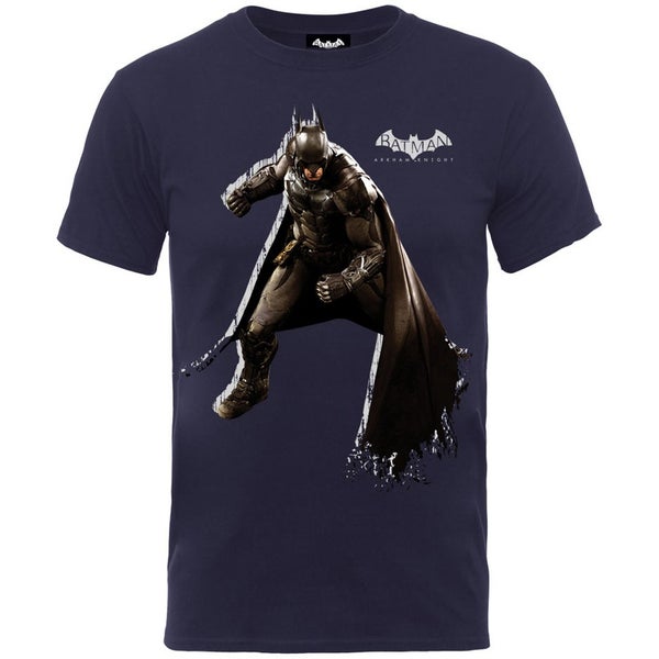 DC Comics Men's Batman Arkham Knight Shadow Stance Men's T-Shirt - White