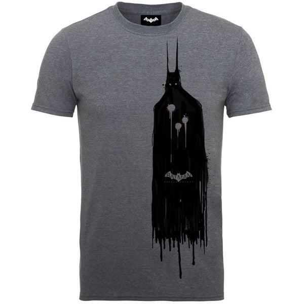 DC Comics Men's Batman Arkham Knight Ghost T-Shirt - Sport Grey