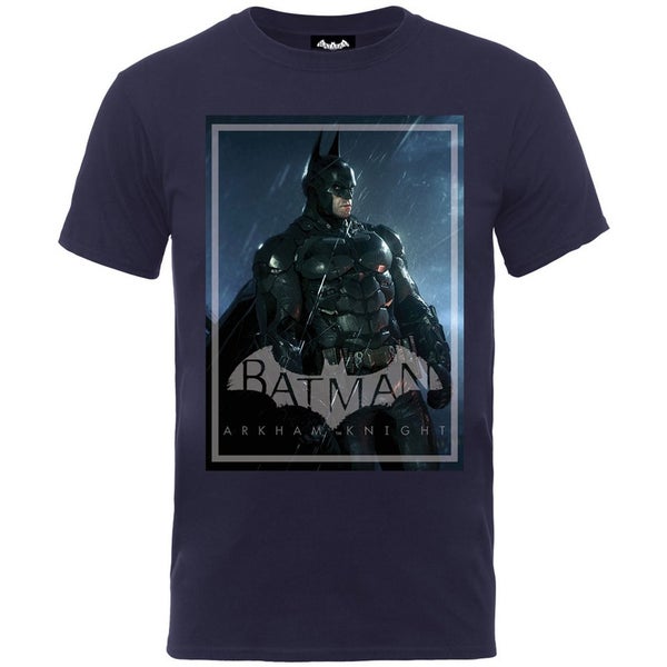 DC Comics Batman Arkham Knight Poster Men's T-Shirt - Navy