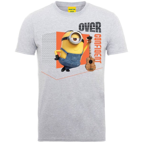 Minions Over Confident Men's T-Shirt - Heather Grey