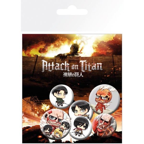 Attack On Titan Mix - Badge Pack