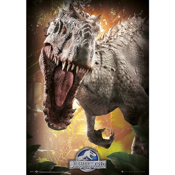 Jurassic World Indominus Rex - 19 x 26 Inches Metallic Poster