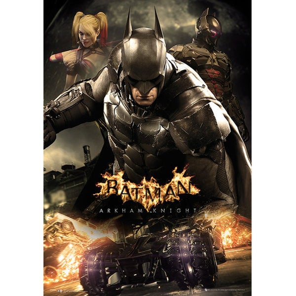 DC Comics Batman Arkham Knight Battle - 19 x 26 Inches Metallic Poster