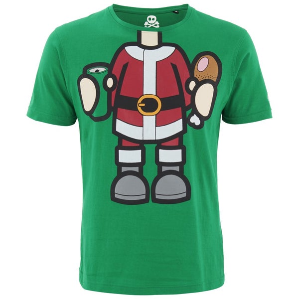 T -Shirt de Noël Xplicit pour Homme Bad Santa -Vert