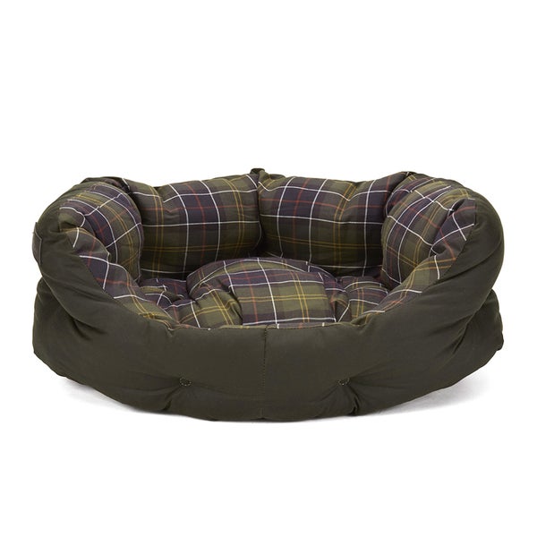 Barbour Wax/Cotton Dog Bed 24 Inch - Classic Olive