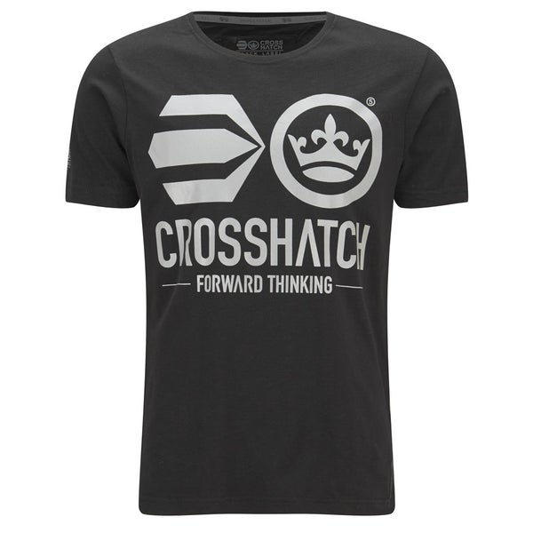 Crosshatch Men's Antler T-Shirt - Black