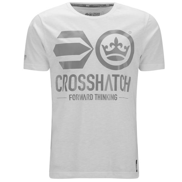 Crosshatch Men's Antler T-Shirt - White