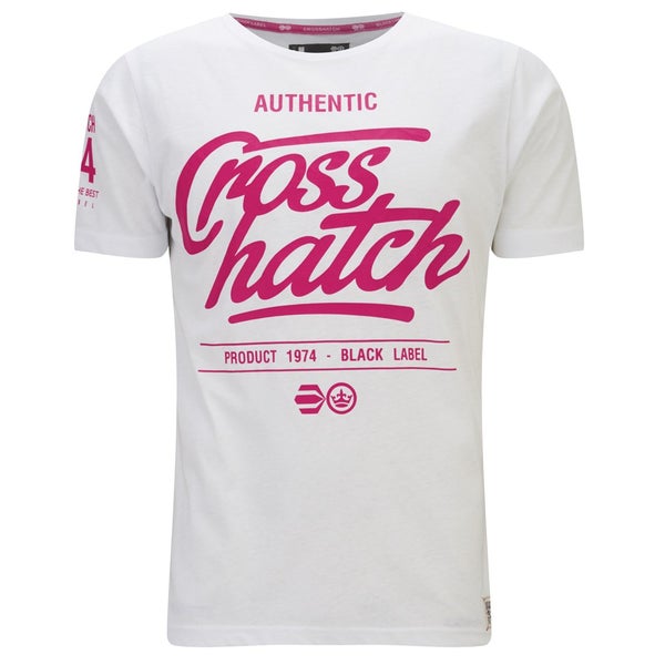 Crosshatch Men's Squirm T-Shirt - Optic White