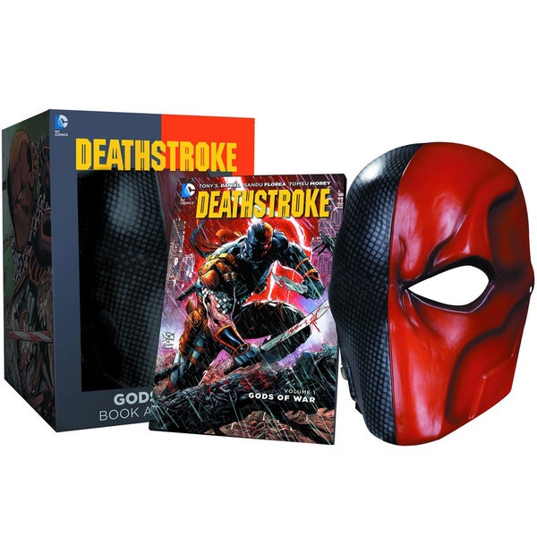 DC Comics Replik Deathstroke Maske & Buch Set