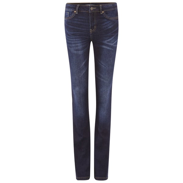 Vero Moda Women's Denim Slim Bootcut Jeans - Dark Blue Denim
