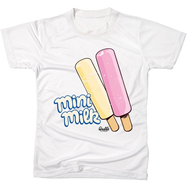 Walls Retro Mini Milk Men's T-Shirt - White