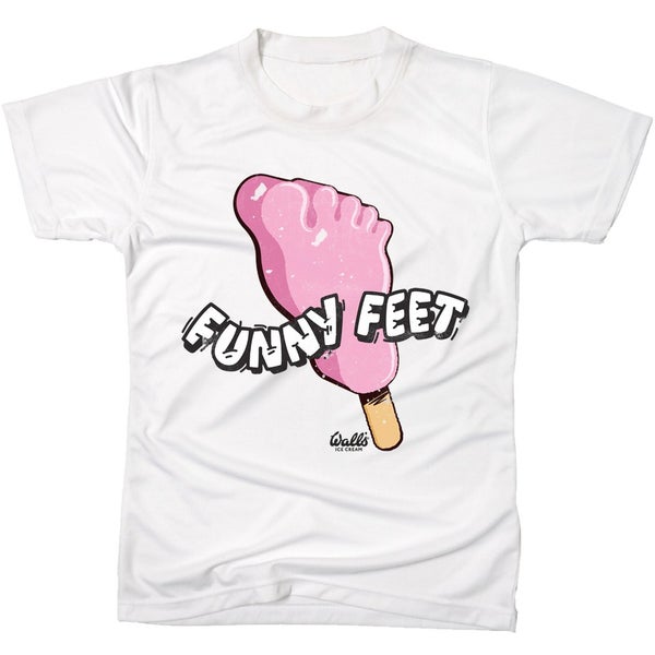Walls Retro Funny Feet Men's T-Shirt - White