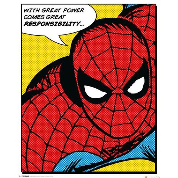 Marvel Spider-Man Quote - 16 x 20 Inches Mini Poster