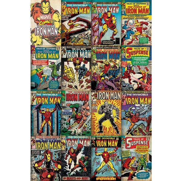 Marvel Iron Man Covers - 24 x 36 Inches Maxi Poster