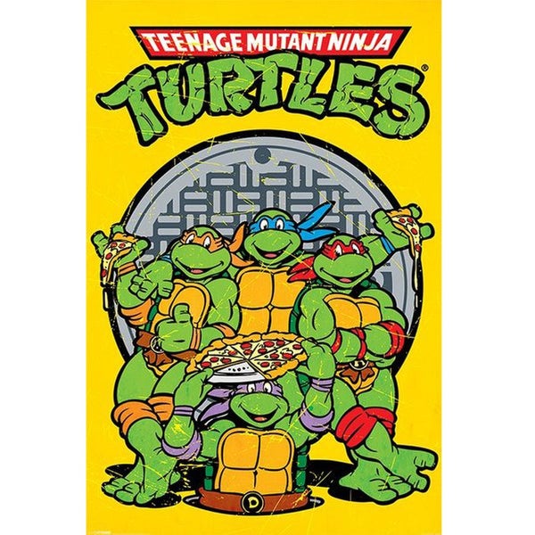 Teenage Mutant Ninja Turtles Retro - 24 x 36 Inches Maxi Poster