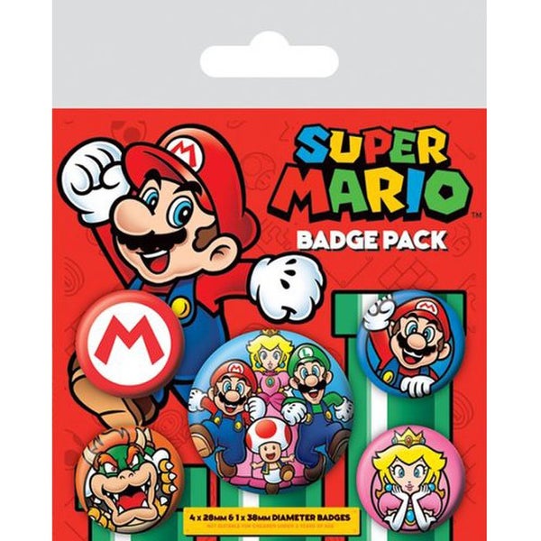 Nintendo Super Mario - Badge Pack