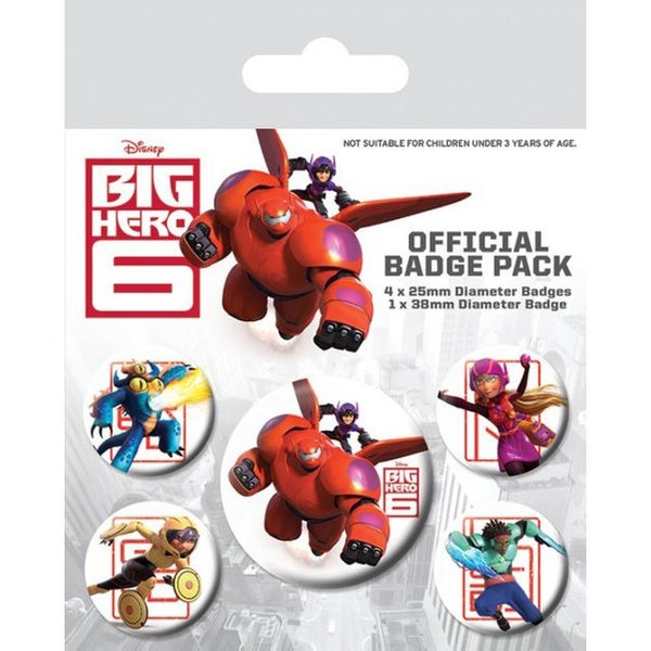 Disney Big Hero 6 Characters - Badge Pack