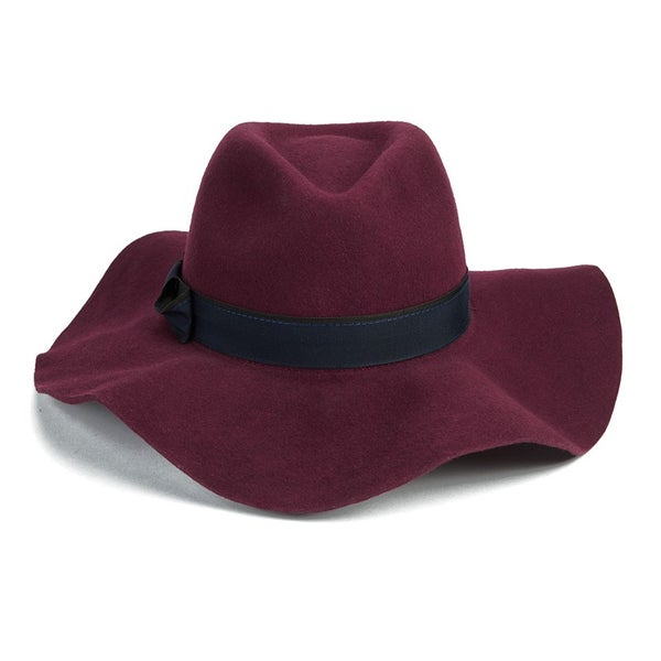 Christys' London Womens Kimberley Floppy Brim Trilby Hat - Wine