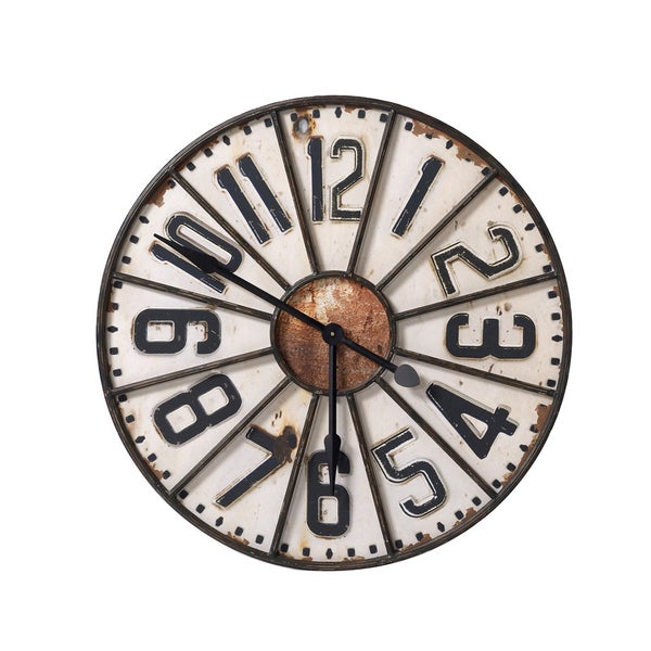 Parlane Industrial Wall Clock - White